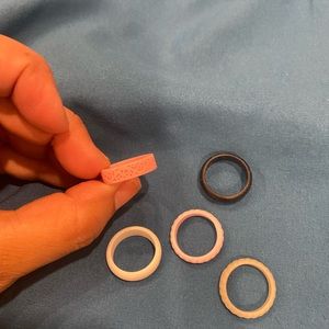 🙌 Silicone rings size 6